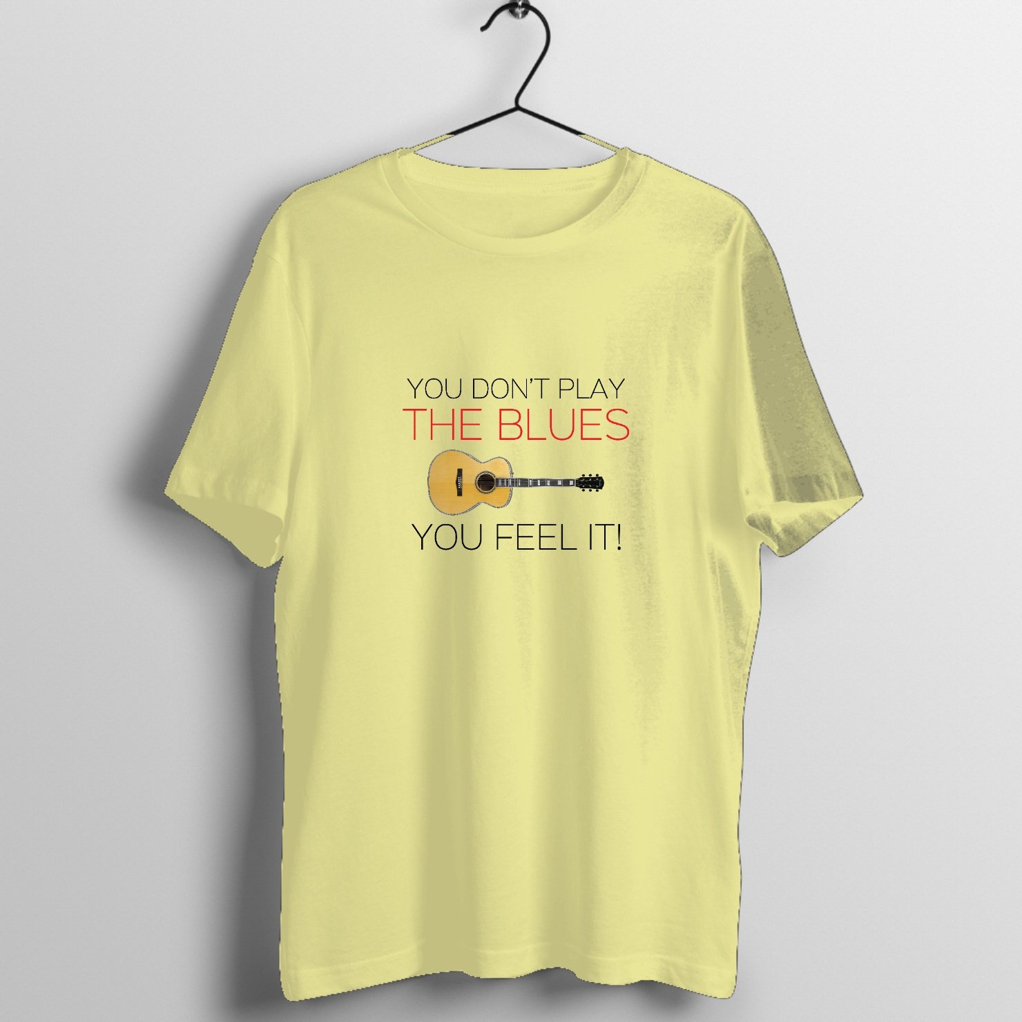 You Dont Play The Blues You Feel It Cxzhx46z9g4y 14 - Music Merchandise Graphic T-Shirt - Official Jazz Music Merchandise Graphic T-Shirt Mockup (BA-14453)