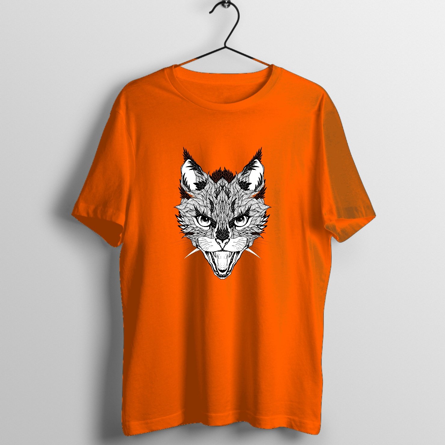 Barbed Wire Rose Tattoo Graphic T-Shirt printed on premium rock music graphic t-shirt - Front Mockup