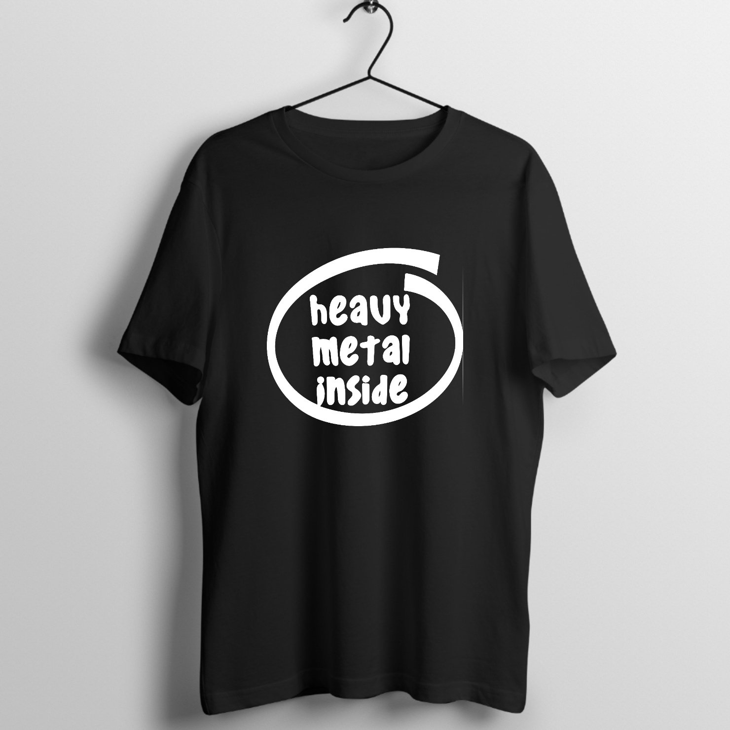 Rumble Bassline Power Chord - Special Edition Graphic T-Shirt printed on premium rock music graphic t-shirt - Front Mockup