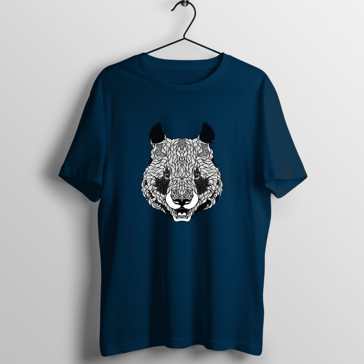 Iron Serpent & Rose Tattoo Graphic T-Shirt printed on premium rock music graphic t-shirt - Front Mockup