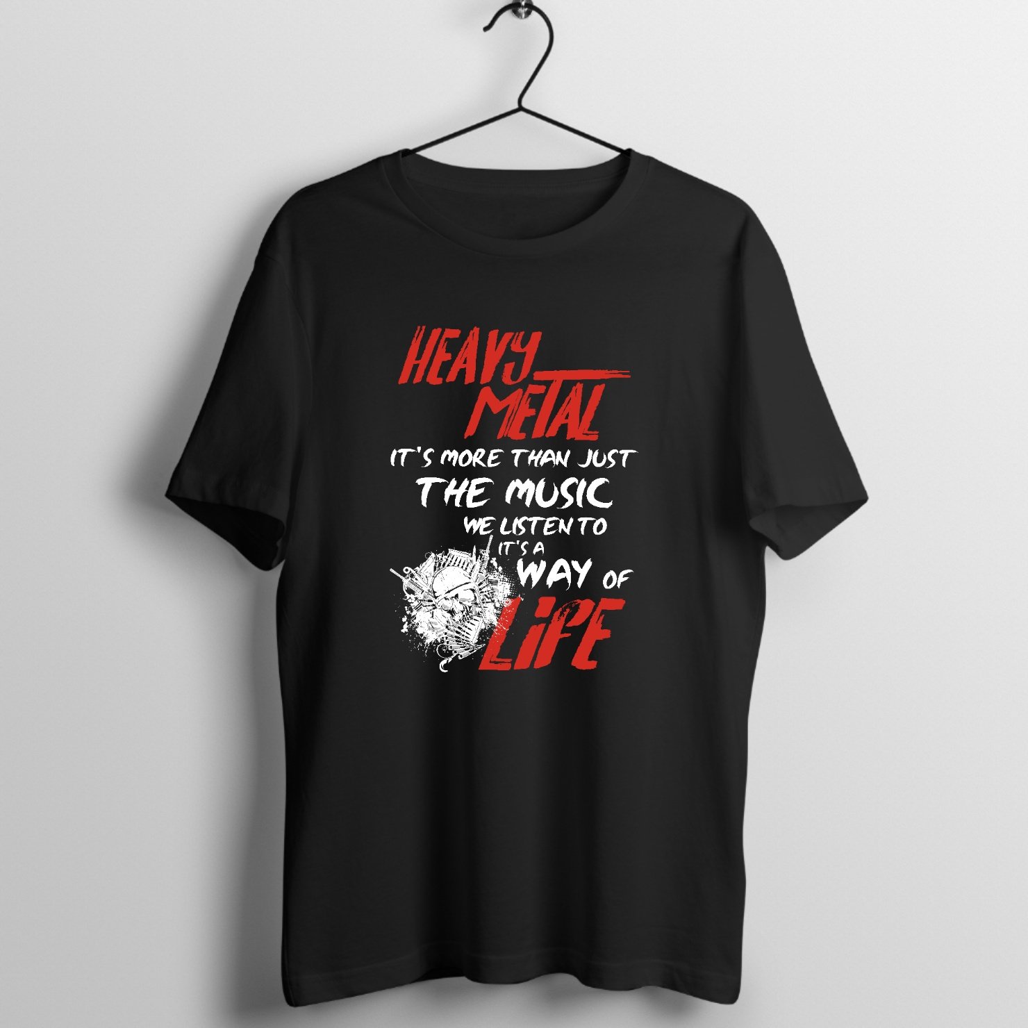 Headbanger Moshpit Anthem - Special Edition Graphic T-Shirt printed on premium rock music graphic t-shirt - Front Mockup