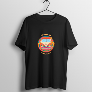 All About The Hippies Mockup Of A Man Wearing A Tee In A Forest Scenery 1853 El1 - Official Music Merchandise - Official Mind Trips Music Merchandise Graphic T-Shirt Mockup (BA-47354)
