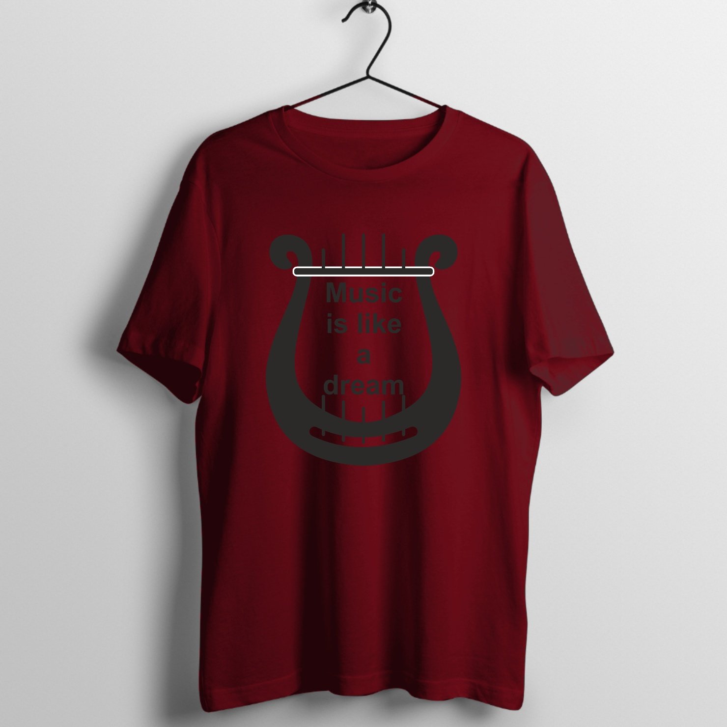Voodoo Rhythm Electric - Encore Cut Graphic T-Shirt printed on premium rock music graphic t-shirt - Front Mockup