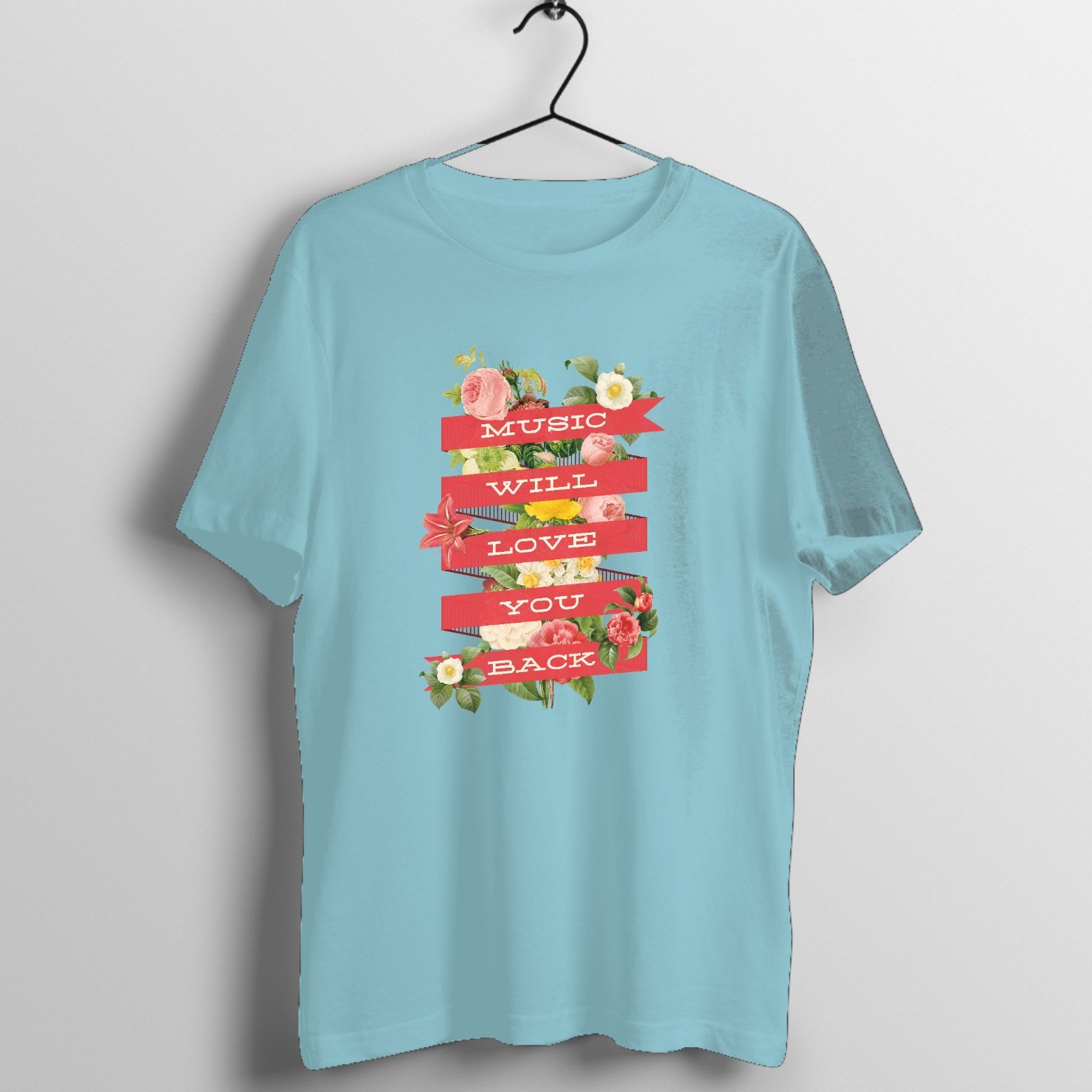 Echo Chamber Indie Reverb - Encore Cut Graphic T-Shirt printed on premium rock music graphic t-shirt - Front Mockup