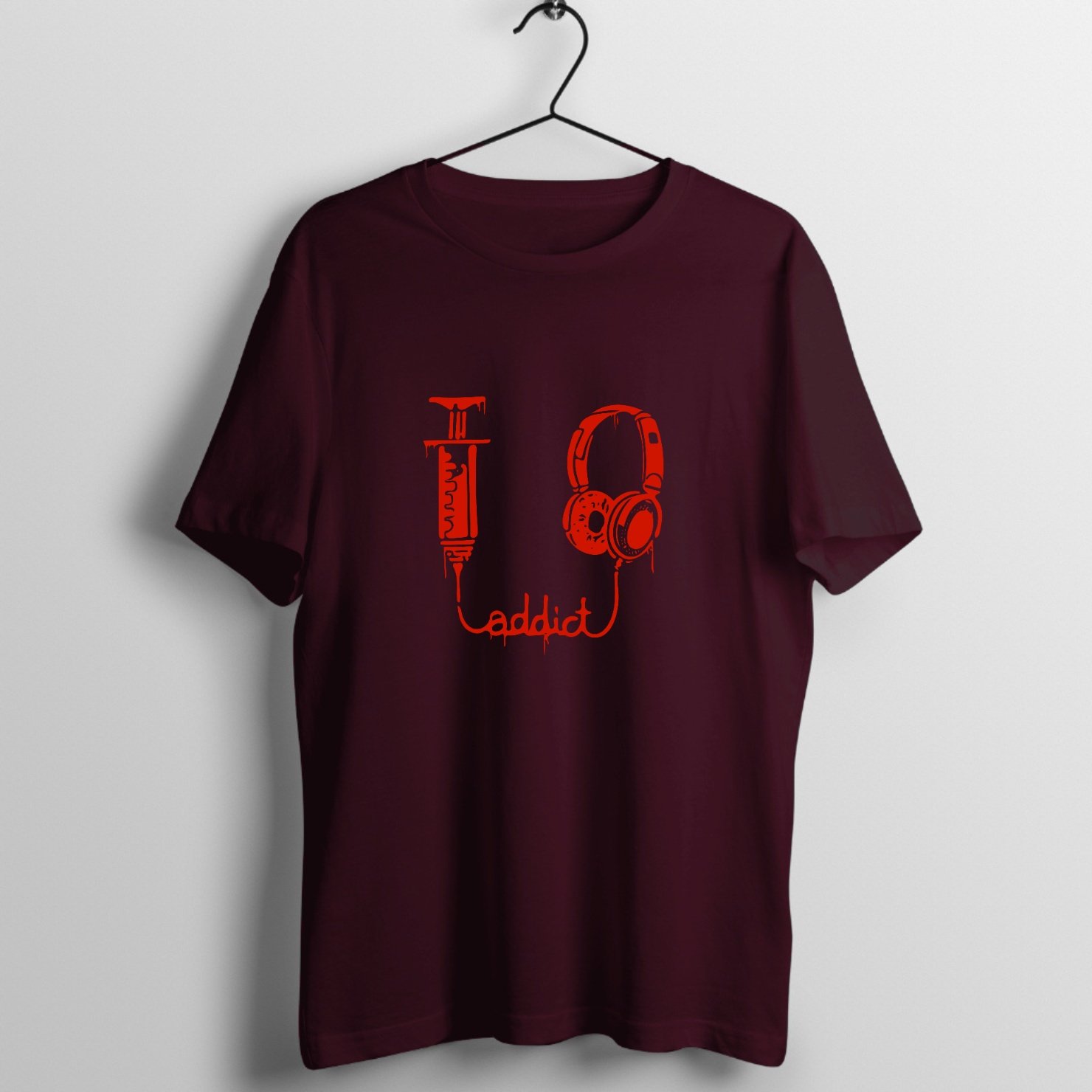 Silver Strings Lead - Remastered Graphic T-Shirt printed on premium rock music graphic t-shirt - Front Mockup