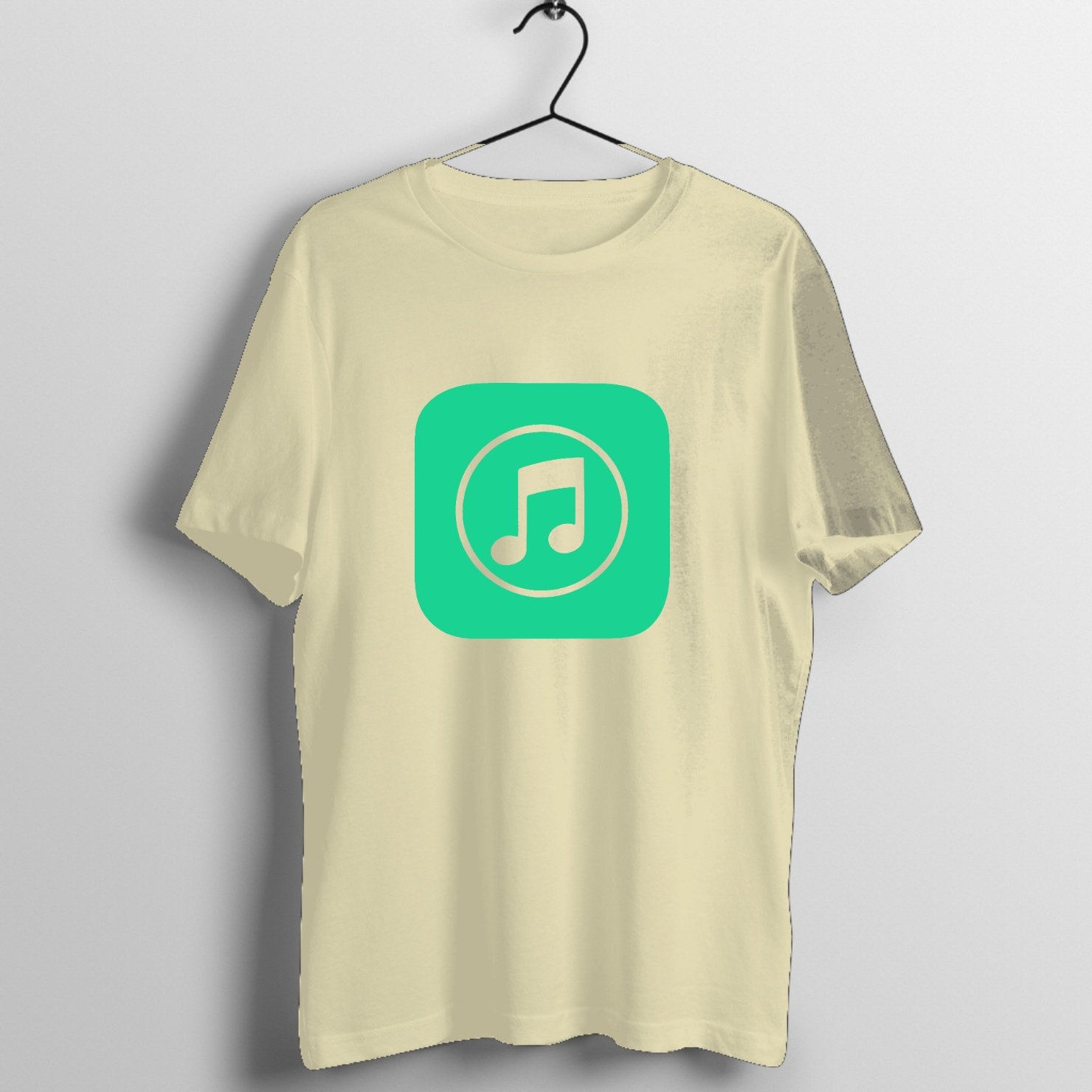Backstage Tour Pass - Studio Session Graphic T-Shirt printed on premium rock music graphic t-shirt - Front Mockup