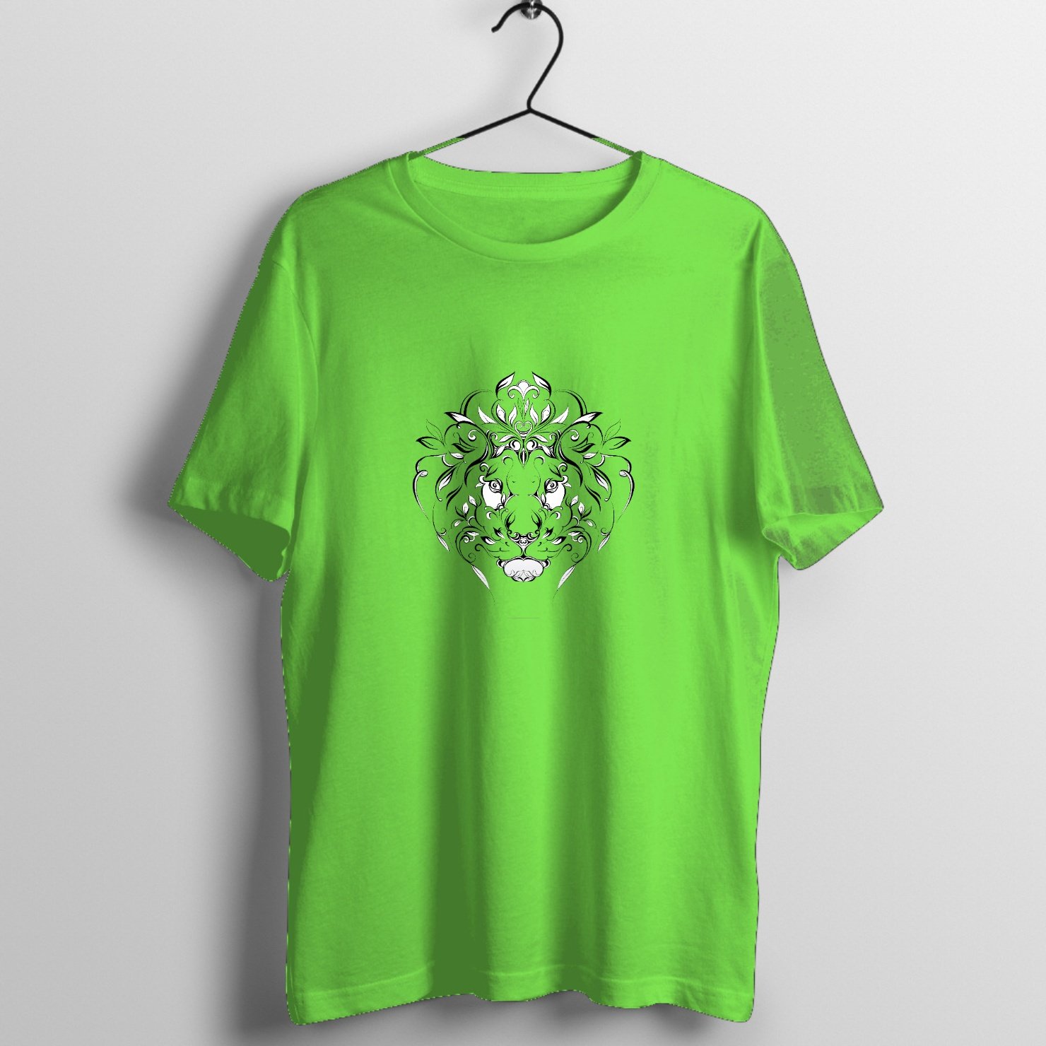 Tribal Heritage Blade Tattoo Graphic T-Shirt printed on premium rock music graphic t-shirt - Front Mockup