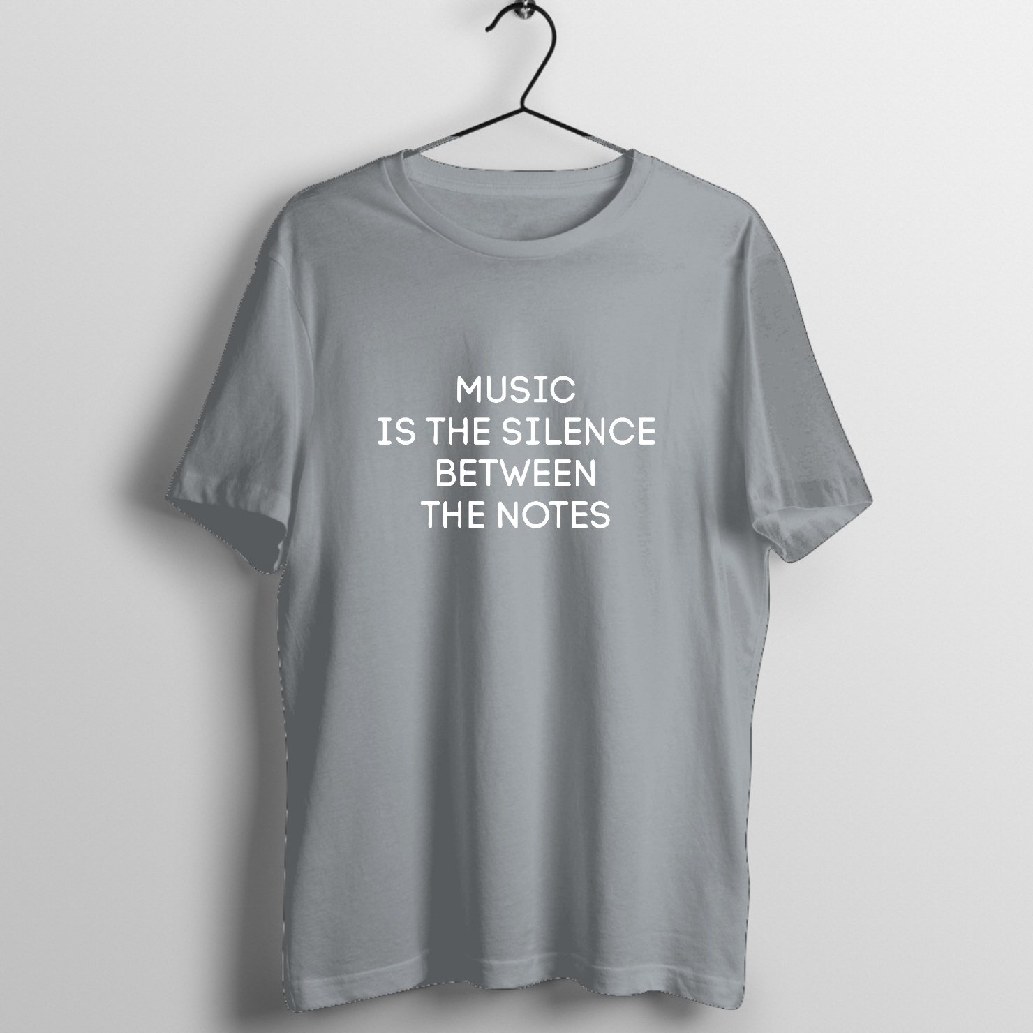 Raw Power Stage Lights Graphic T-Shirt printed on premium rock music graphic t-shirt - Front Mockup