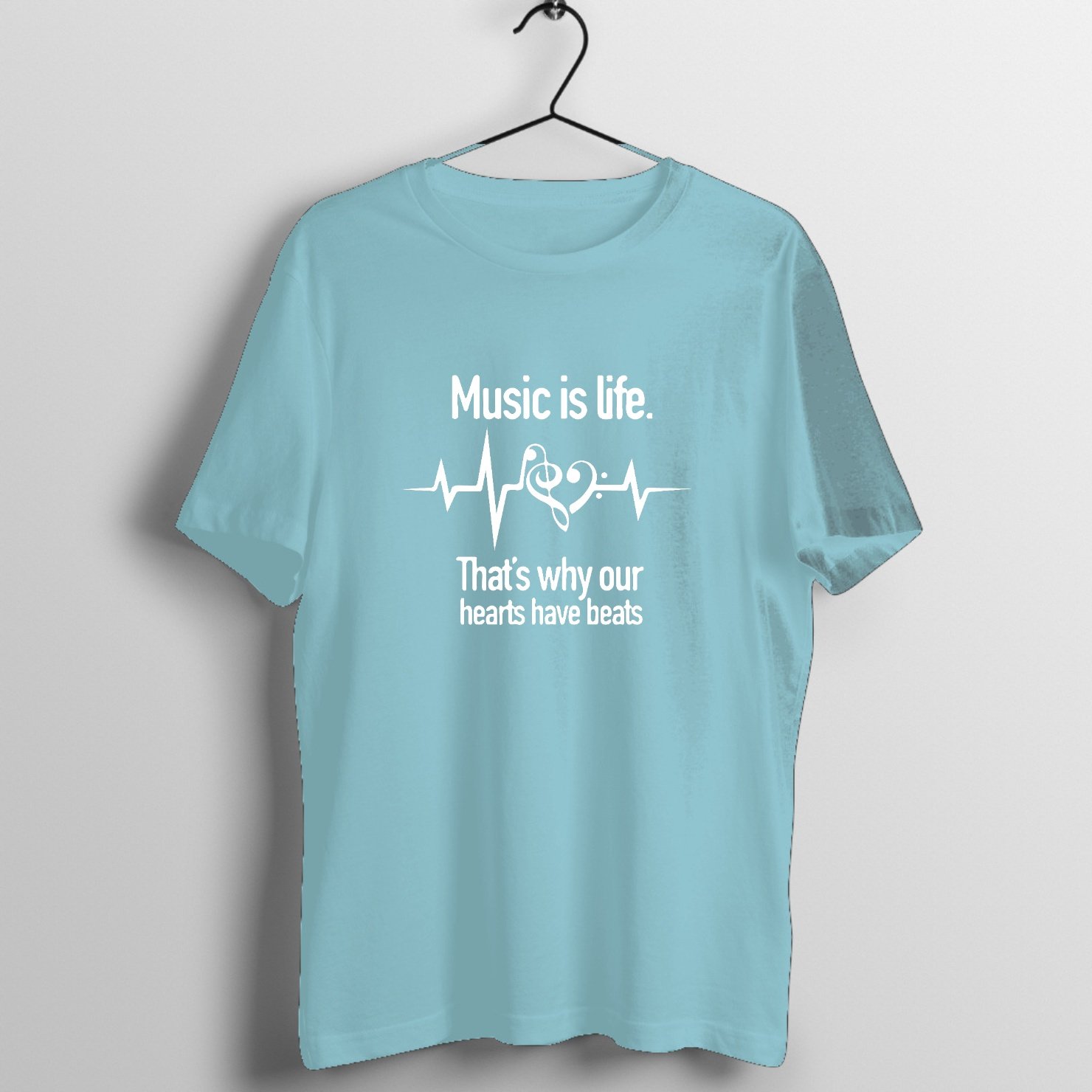 Midnight Chorus Gothic Rock - Studio Session Graphic T-Shirt printed on premium rock music graphic t-shirt - Front Mockup