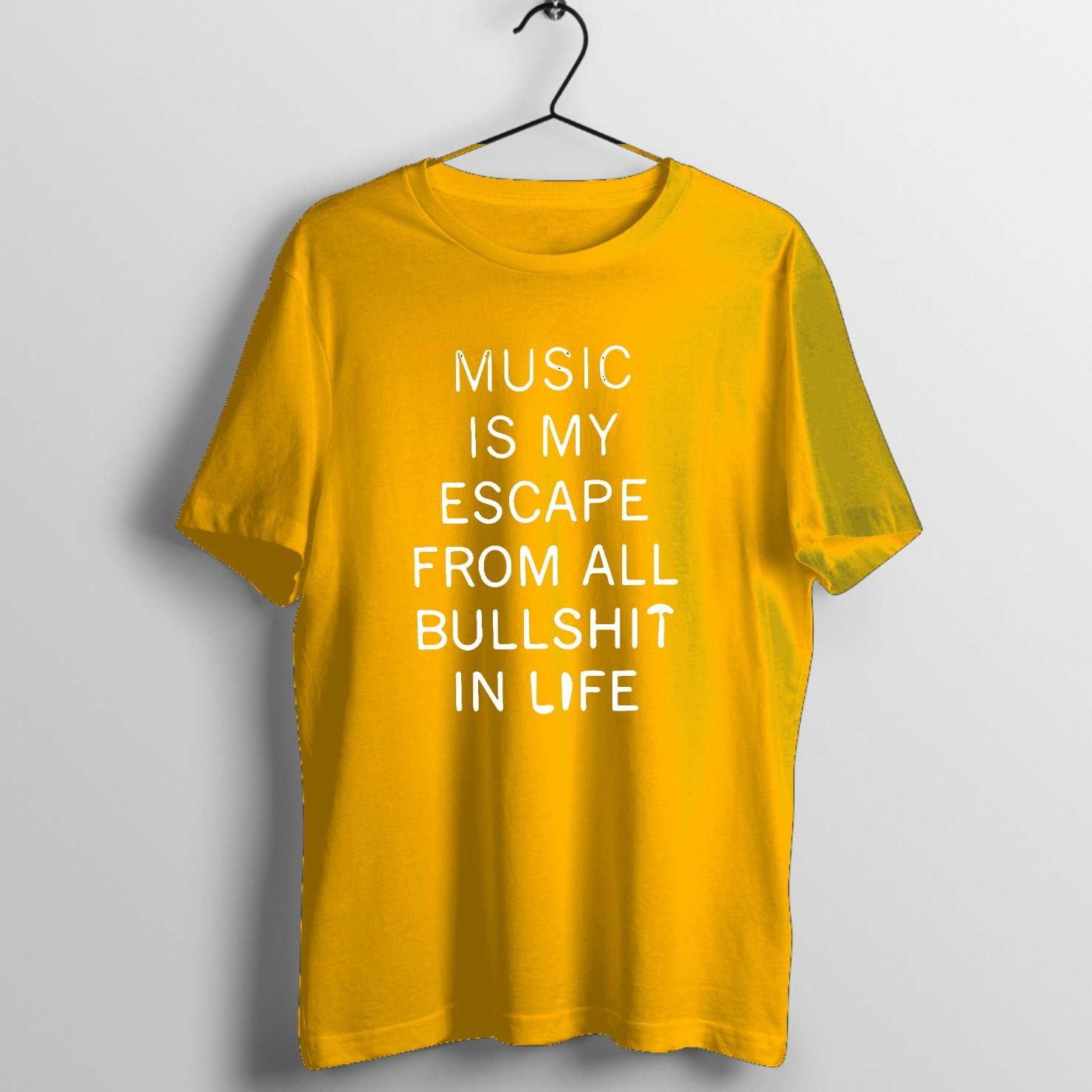 Acoustic Sunset Melody - Heritage Edition Graphic T-Shirt printed on premium rock music graphic t-shirt - Front Mockup