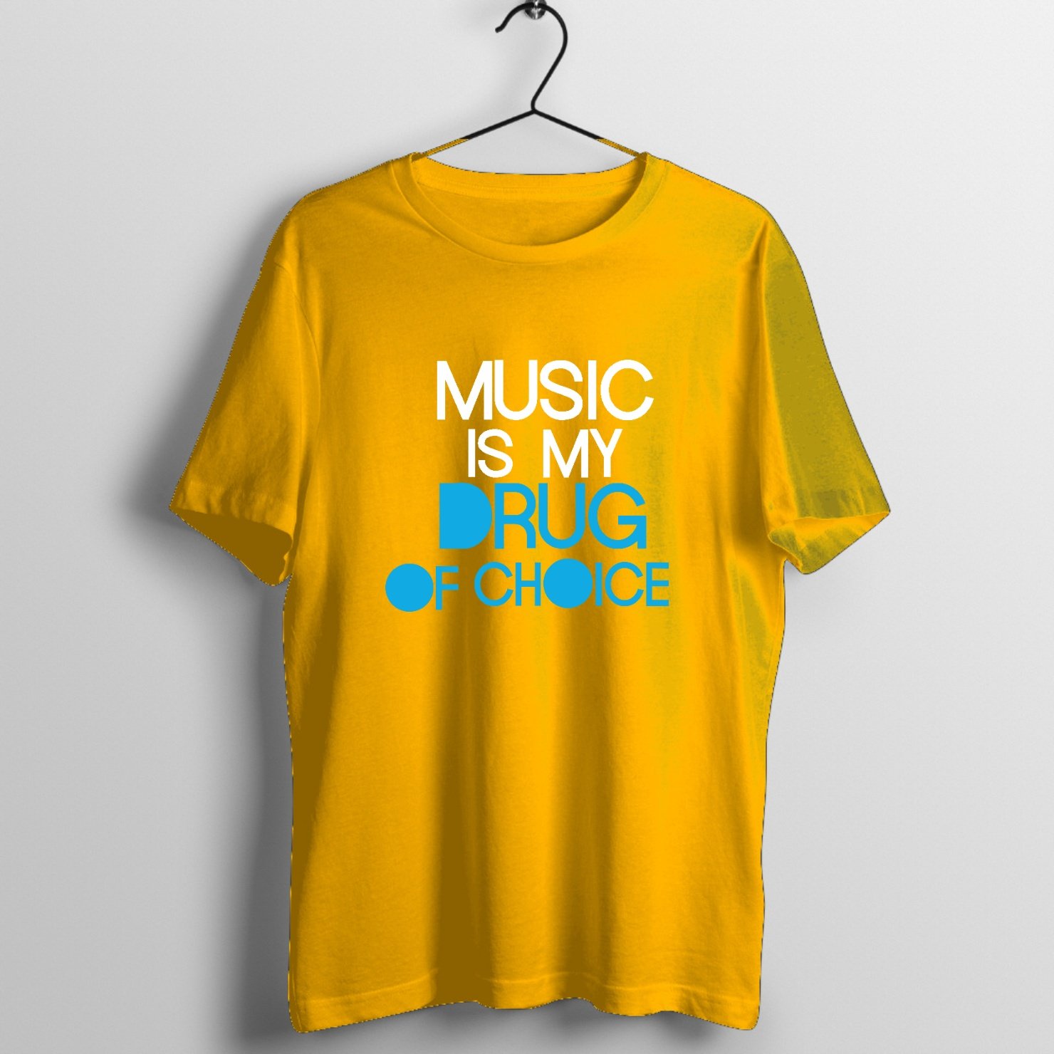 Voodoo Rhythm Electric - Studio Session Graphic T-Shirt printed on premium rock music graphic t-shirt - Front Mockup
