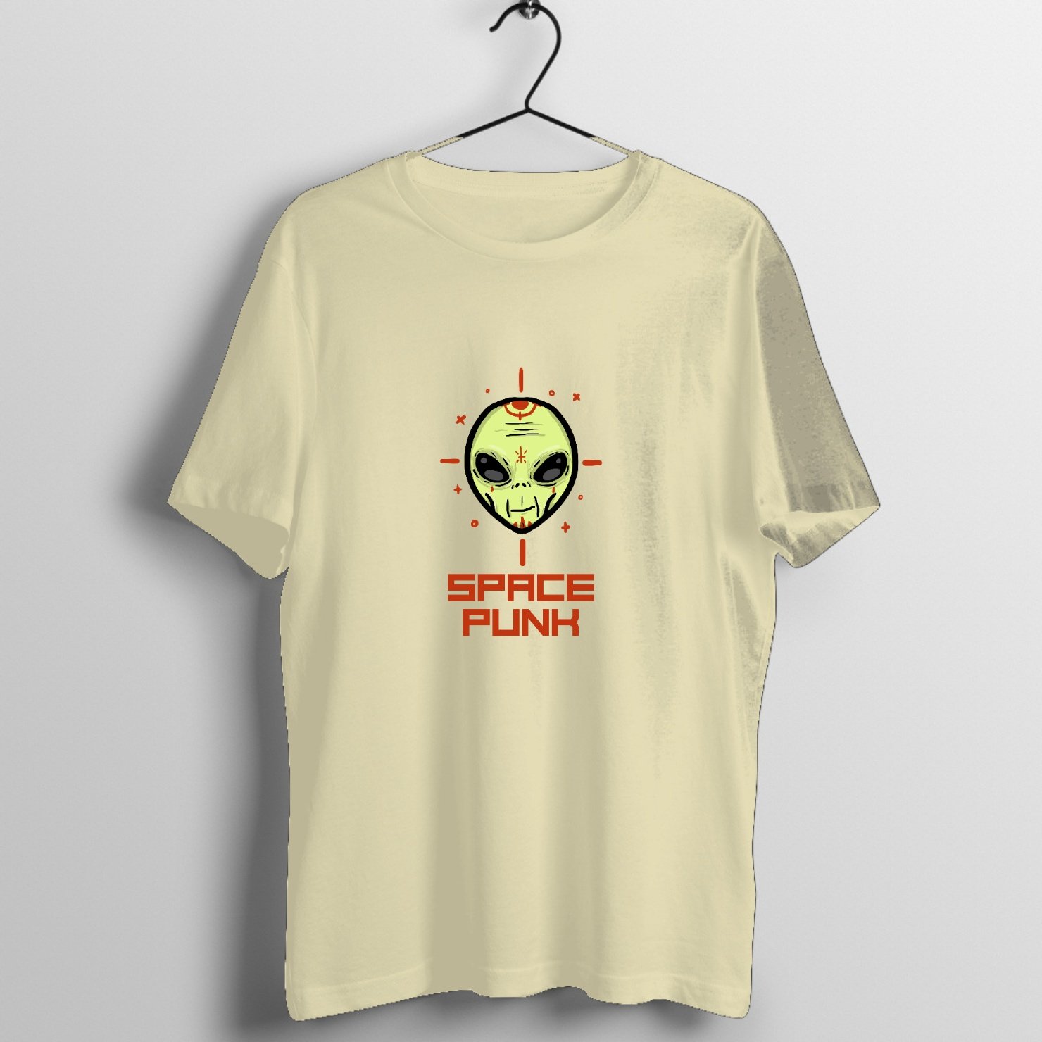Desert Mirage Stoner Rock Graphic T-Shirt printed on premium rock music graphic t-shirt - Front Mockup