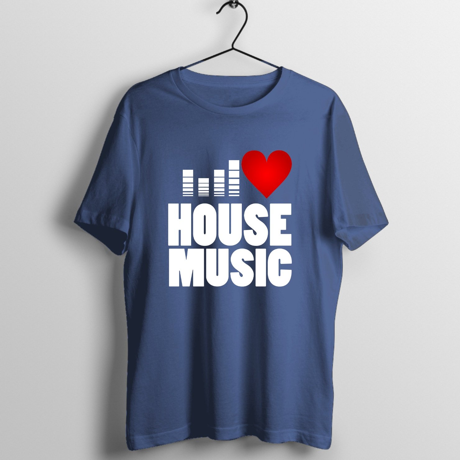 Psychedelic Cosmic Horizon Graphic T-Shirt printed on premium rock music graphic t-shirt - Front Mockup