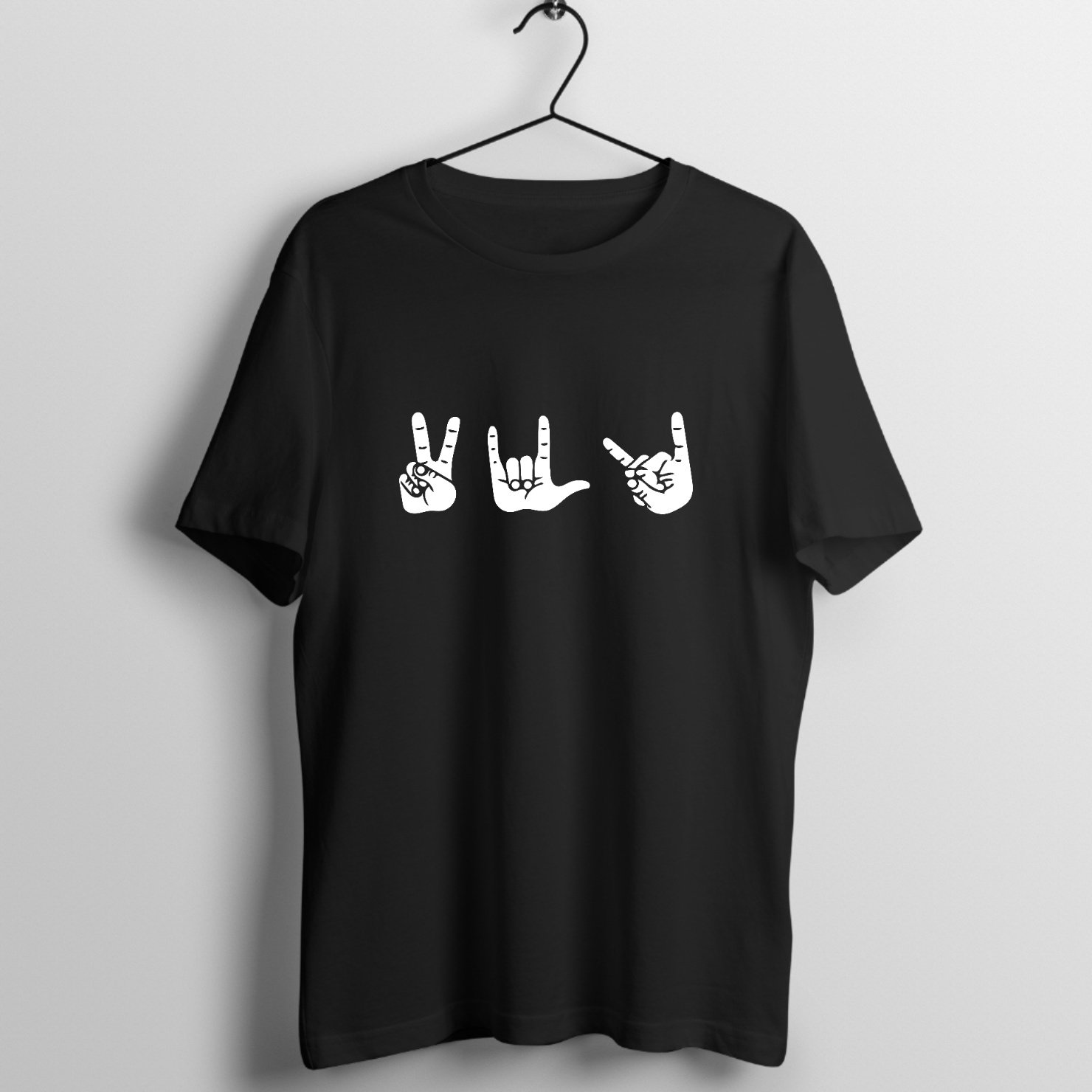 Distorted Horizon Grunge - Special Edition Graphic T-Shirt printed on premium rock music graphic t-shirt - Front Mockup