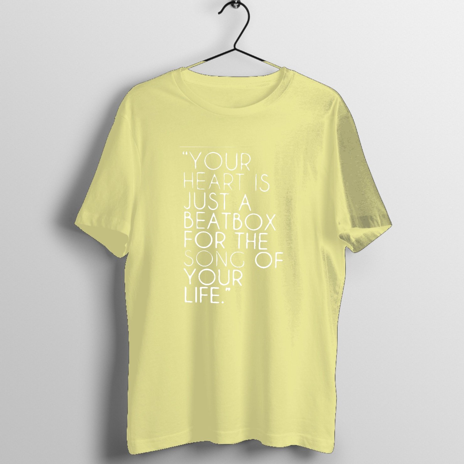 Echo Chamber Indie Reverb - Studio Session Graphic T-Shirt printed on premium rock music graphic t-shirt - Front Mockup