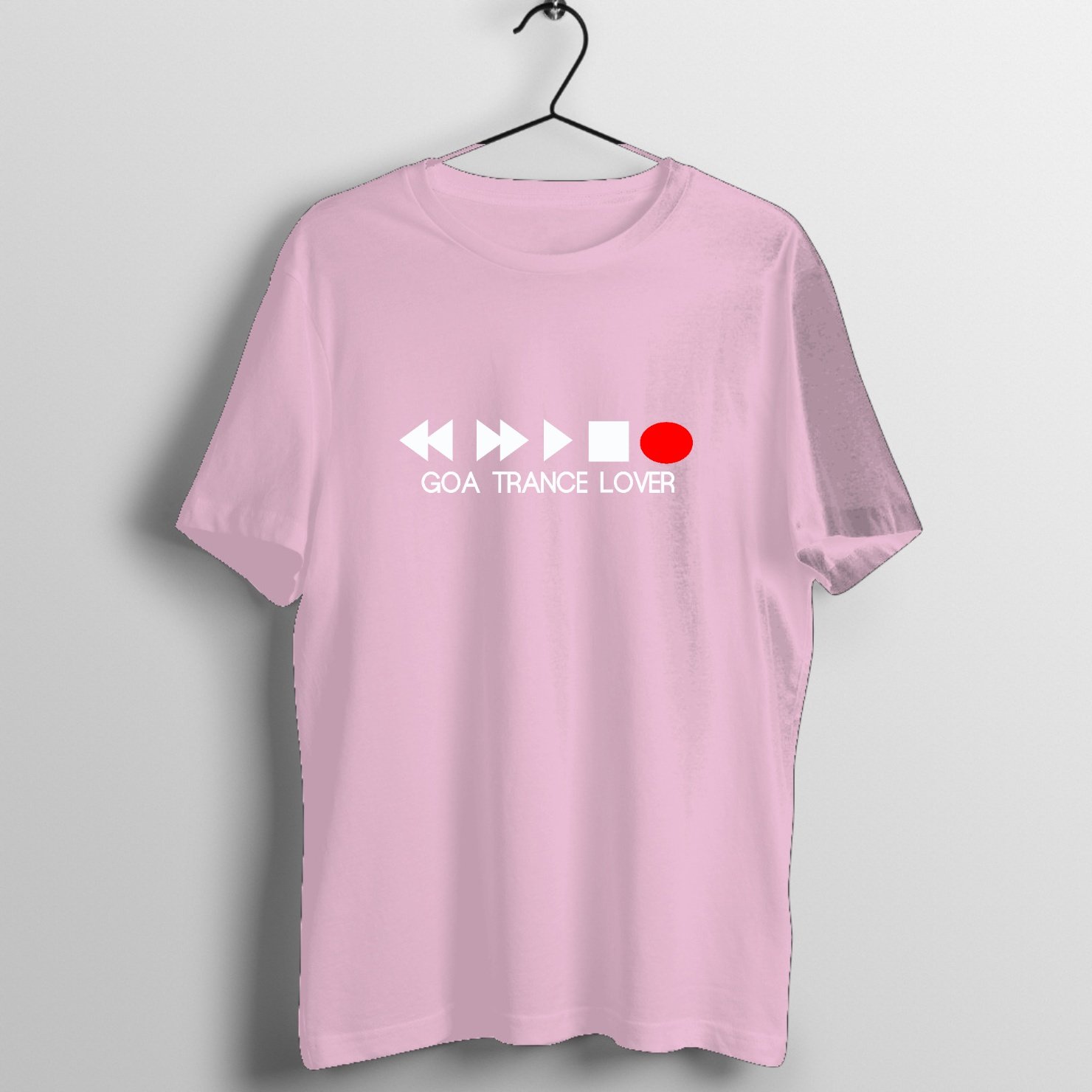Classic Overdrive Highway Graphic T-Shirt printed on premium rock music graphic t-shirt - Front Mockup