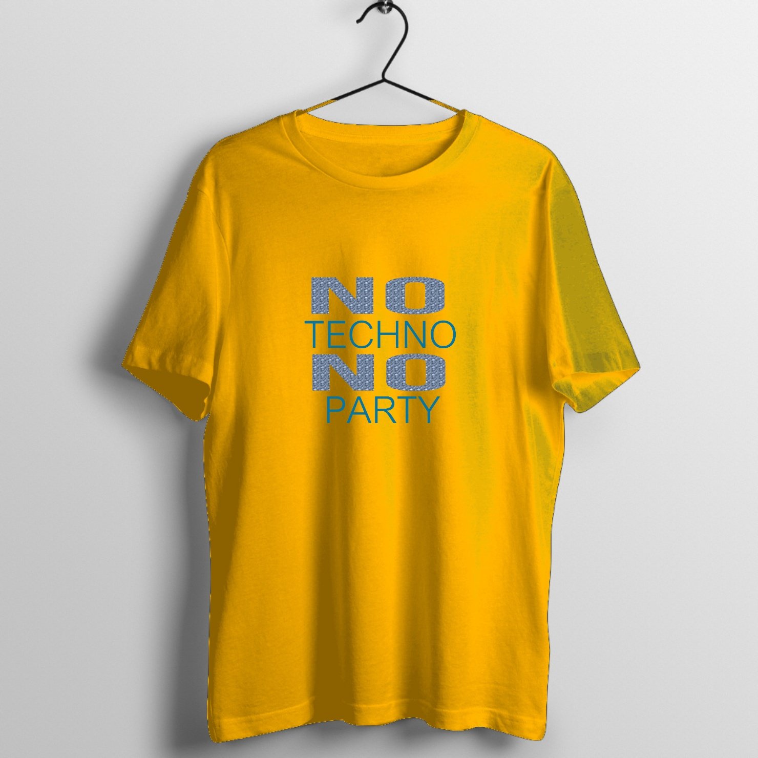 Thunderstruck Stadium Rock Graphic T-Shirt printed on premium rock music graphic t-shirt - Front Mockup
