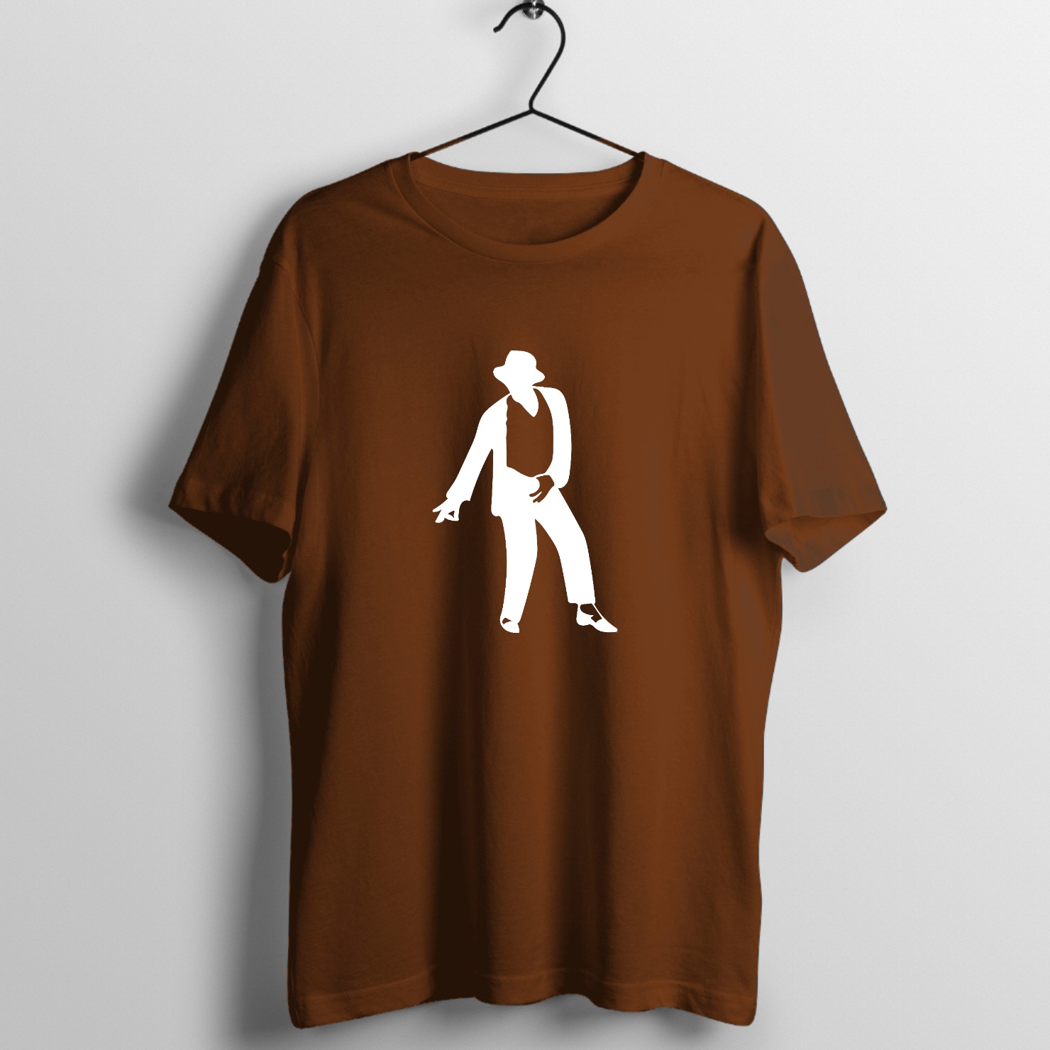 Vintage Rock Music Graphic T-Shirt printed on premium rock music graphic t-shirt - Front Mockup