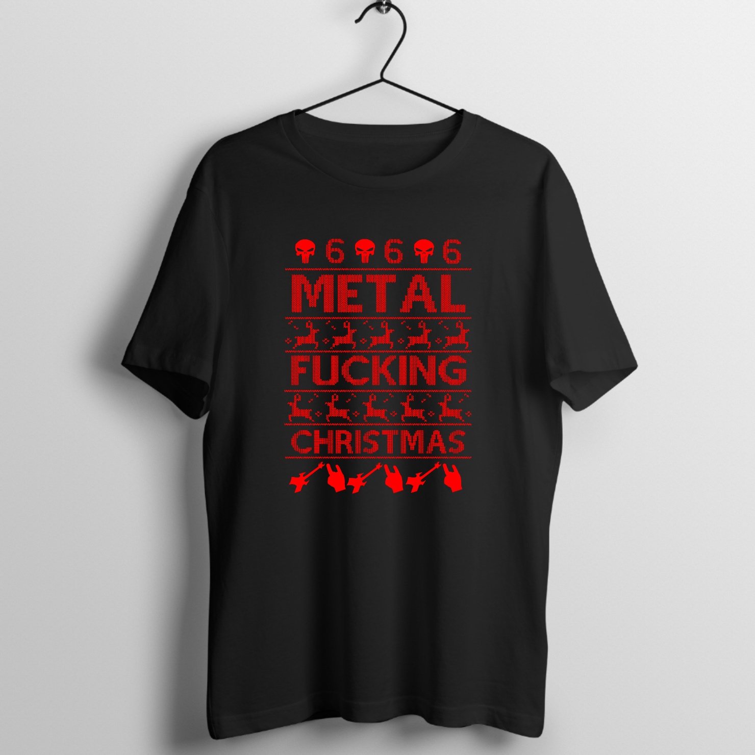 Underground Garage Anthem Graphic T-Shirt printed on premium rock music graphic t-shirt - Front Mockup