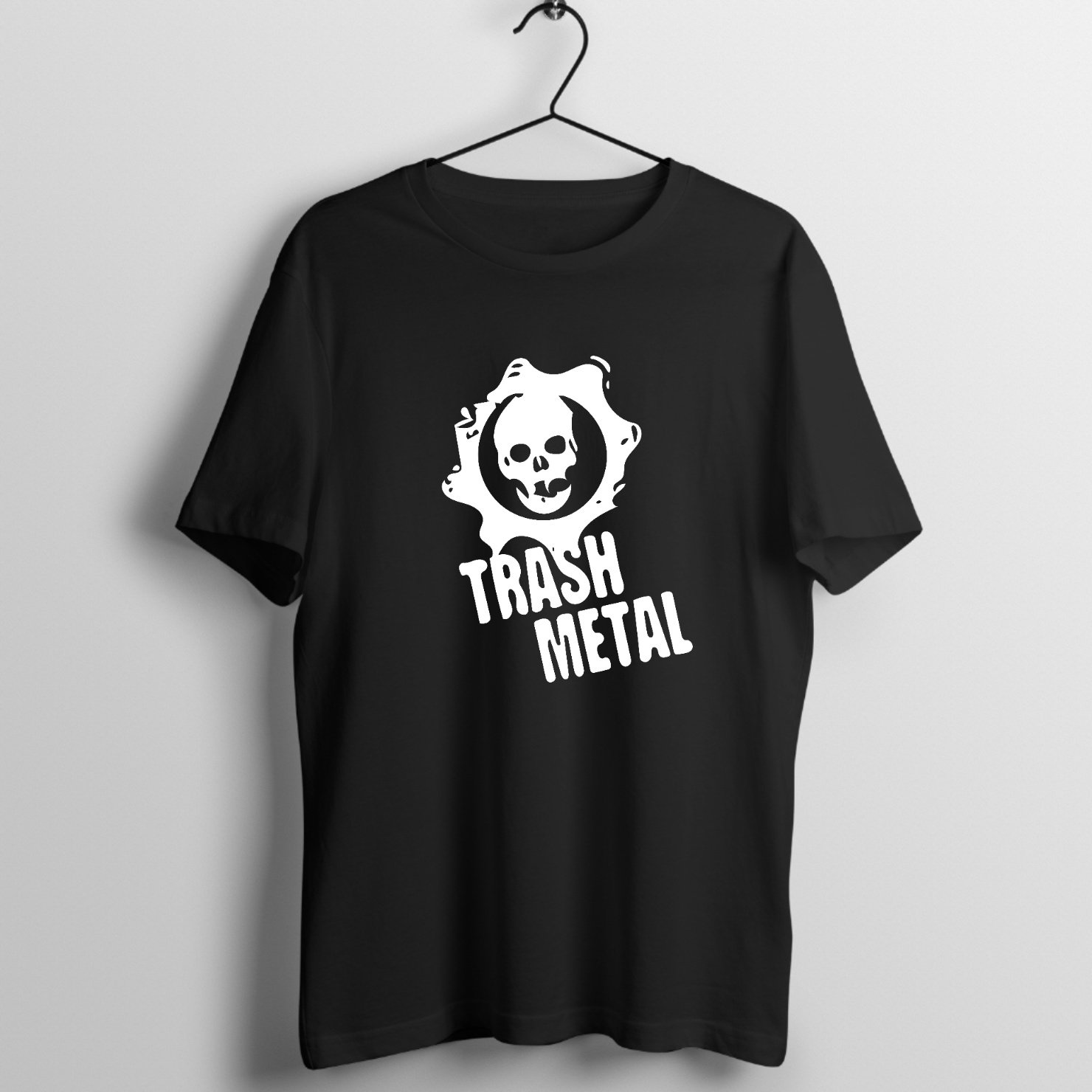 Silver Strings Lead - Special Edition Graphic T-Shirt printed on premium rock music graphic t-shirt - Front Mockup
