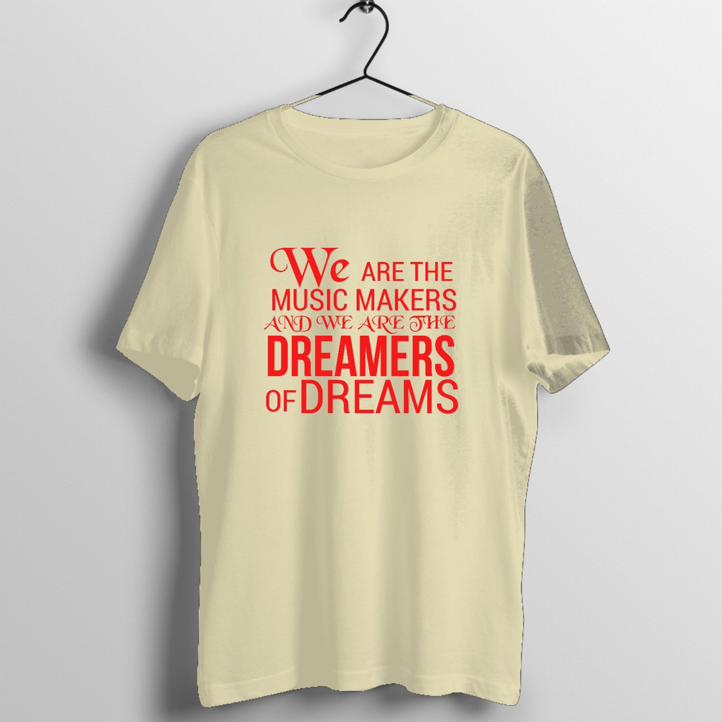 Desert Mirage Stoner Rock Graphic T-Shirt printed on premium rock music graphic t-shirt - Front Mockup