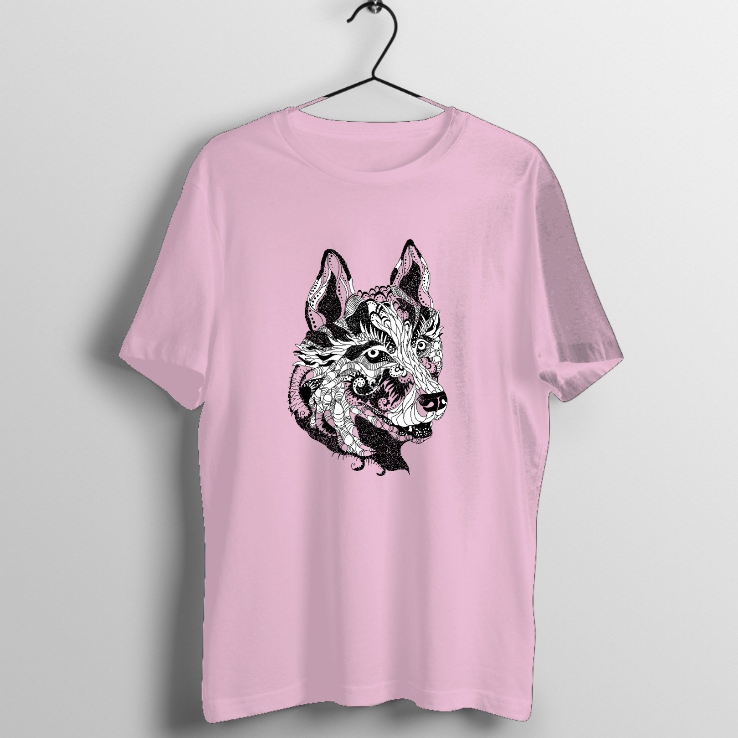 Tribal Heritage Blade Tattoo Graphic T-Shirt printed on premium rock music graphic t-shirt - Front Mockup