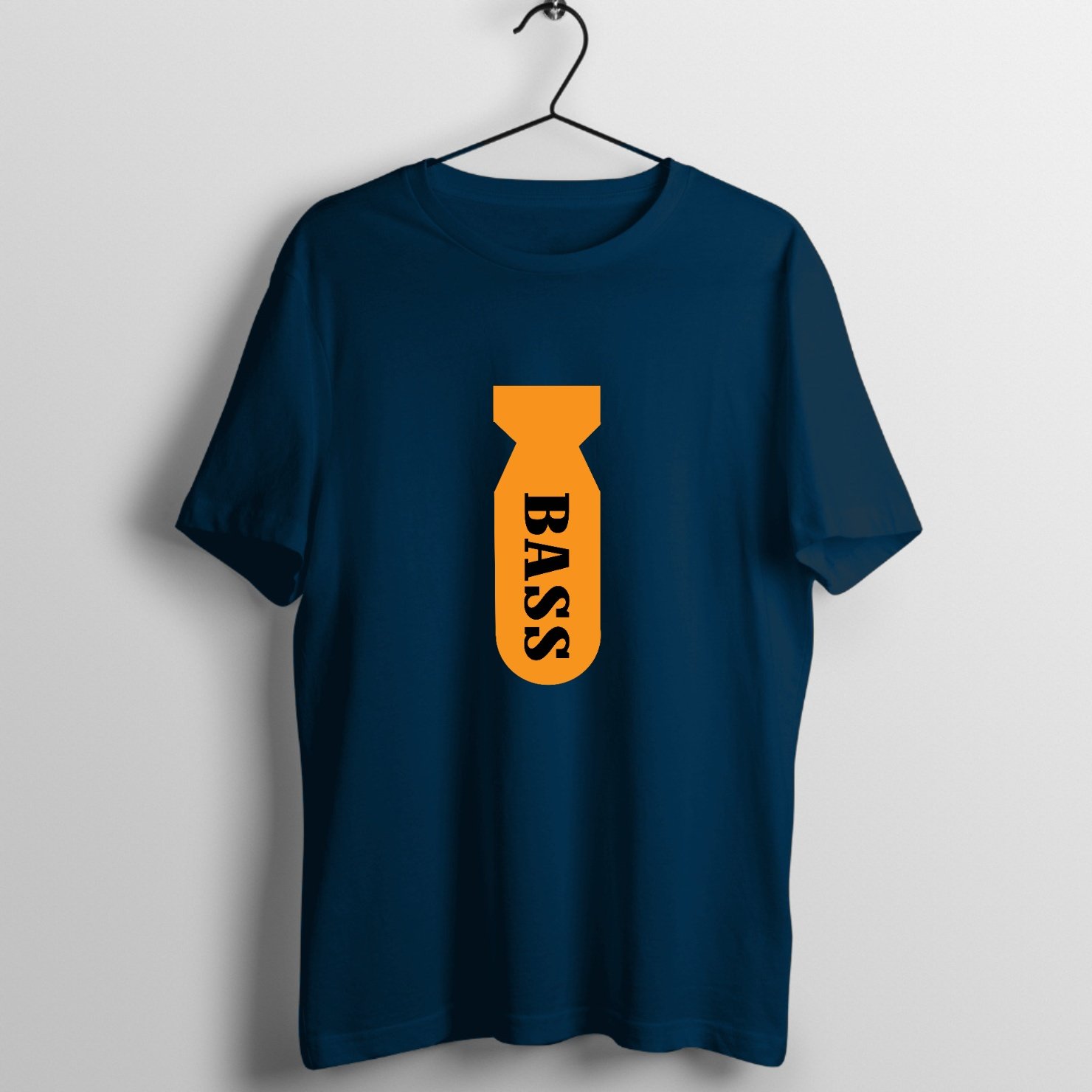 Dark Velvet Rhythm Section Graphic T-Shirt printed on premium rock music graphic t-shirt - Front Mockup
