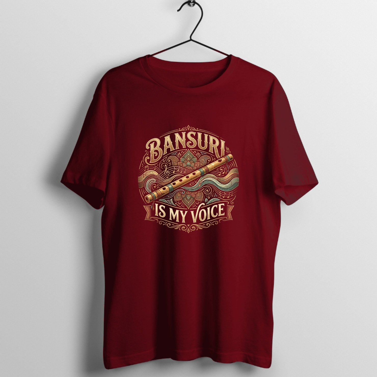 Retro Soundboard Audio Master - Live Stage Cut Graphic T-Shirt printed on premium rock music graphic t-shirt - Front Mockup