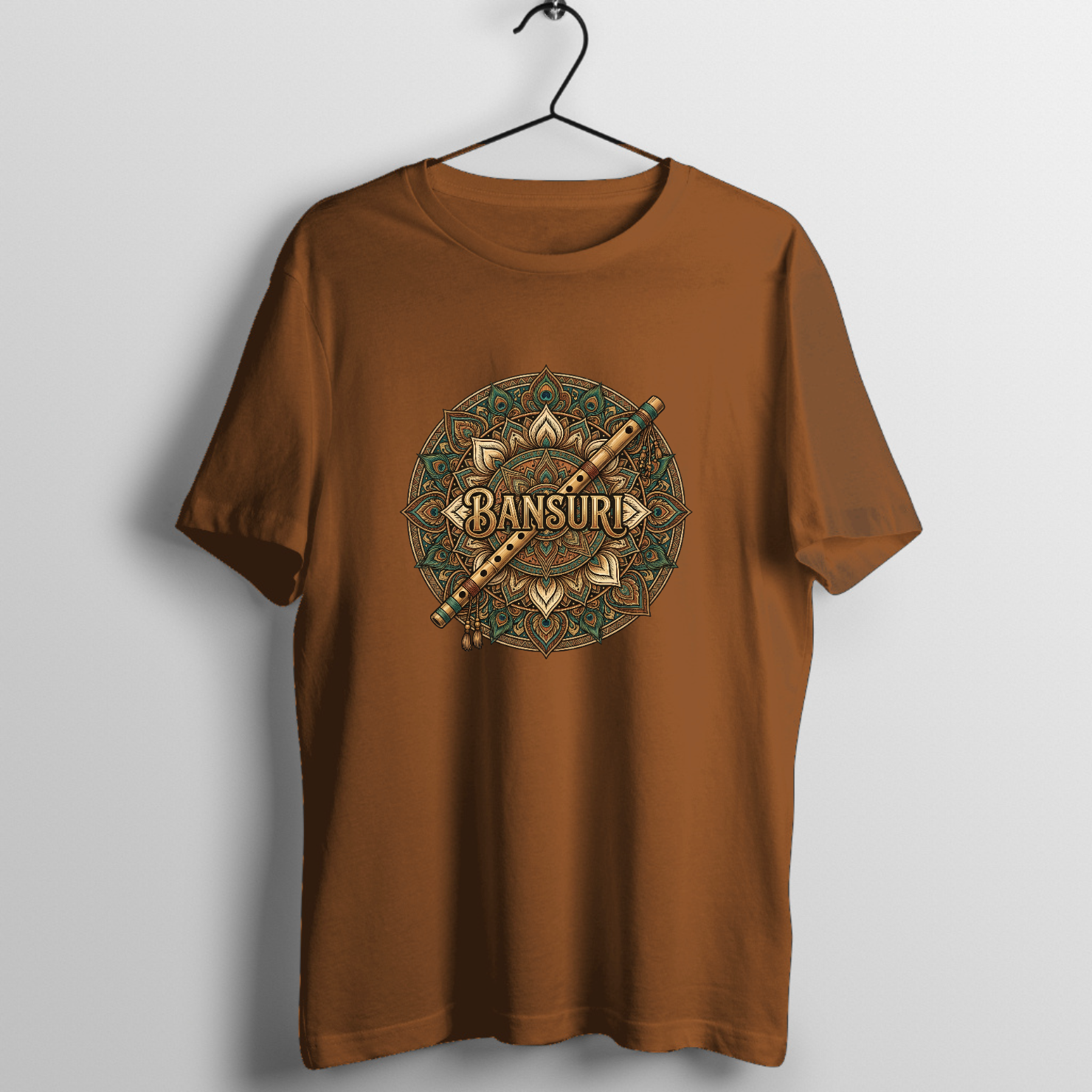 Silver Strings Lead - Vintage Series Graphic T-Shirt printed on premium rock music graphic t-shirt - Front Mockup
