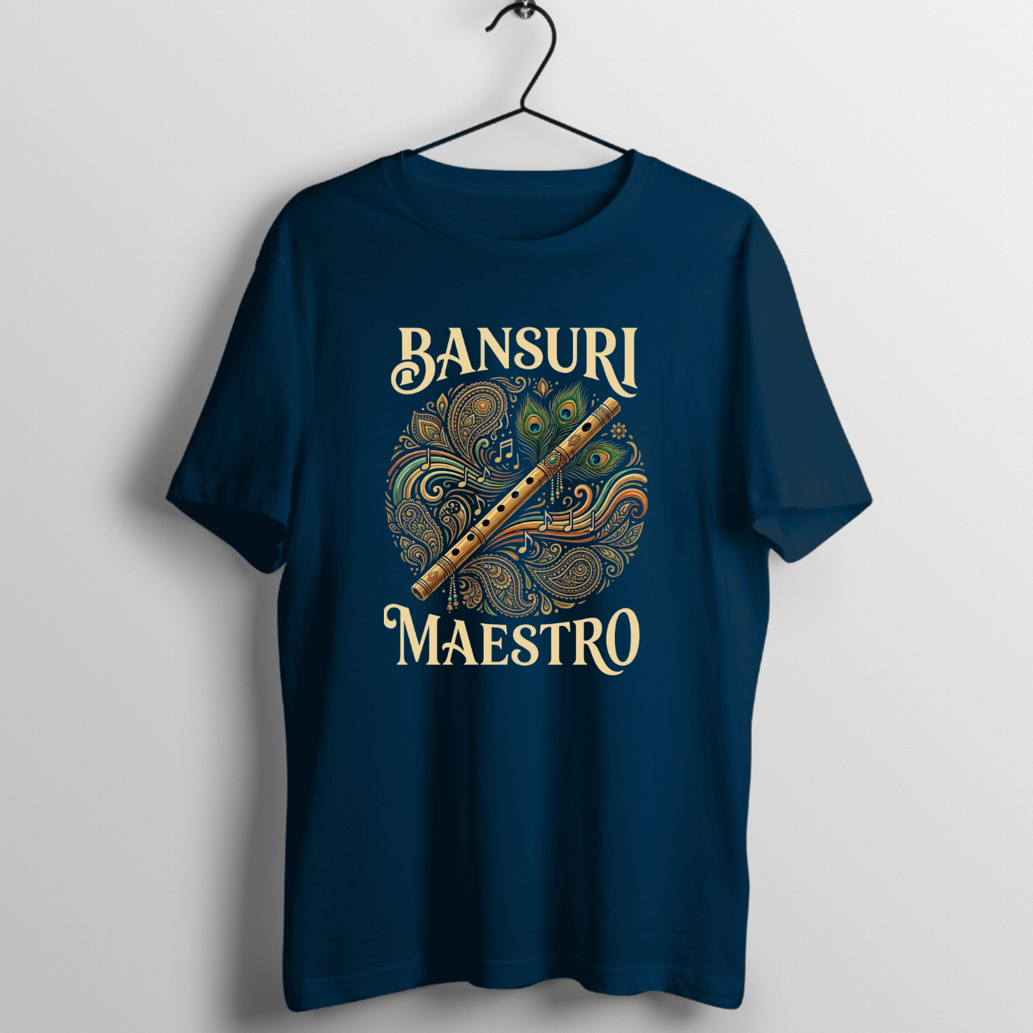 Immortal Riff Heavy Heritage - Tour Cut Graphic T-Shirt printed on premium rock music graphic t-shirt - Front Mockup