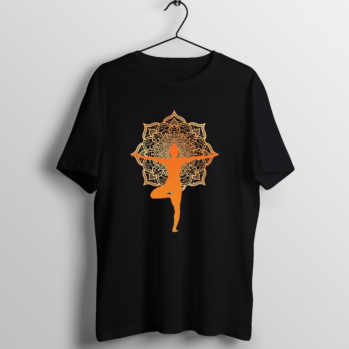 Yoga Power - Official Bhakti Music Merchandise Graphic T-Shirt Mockup (BA-BHAKTI-1012)