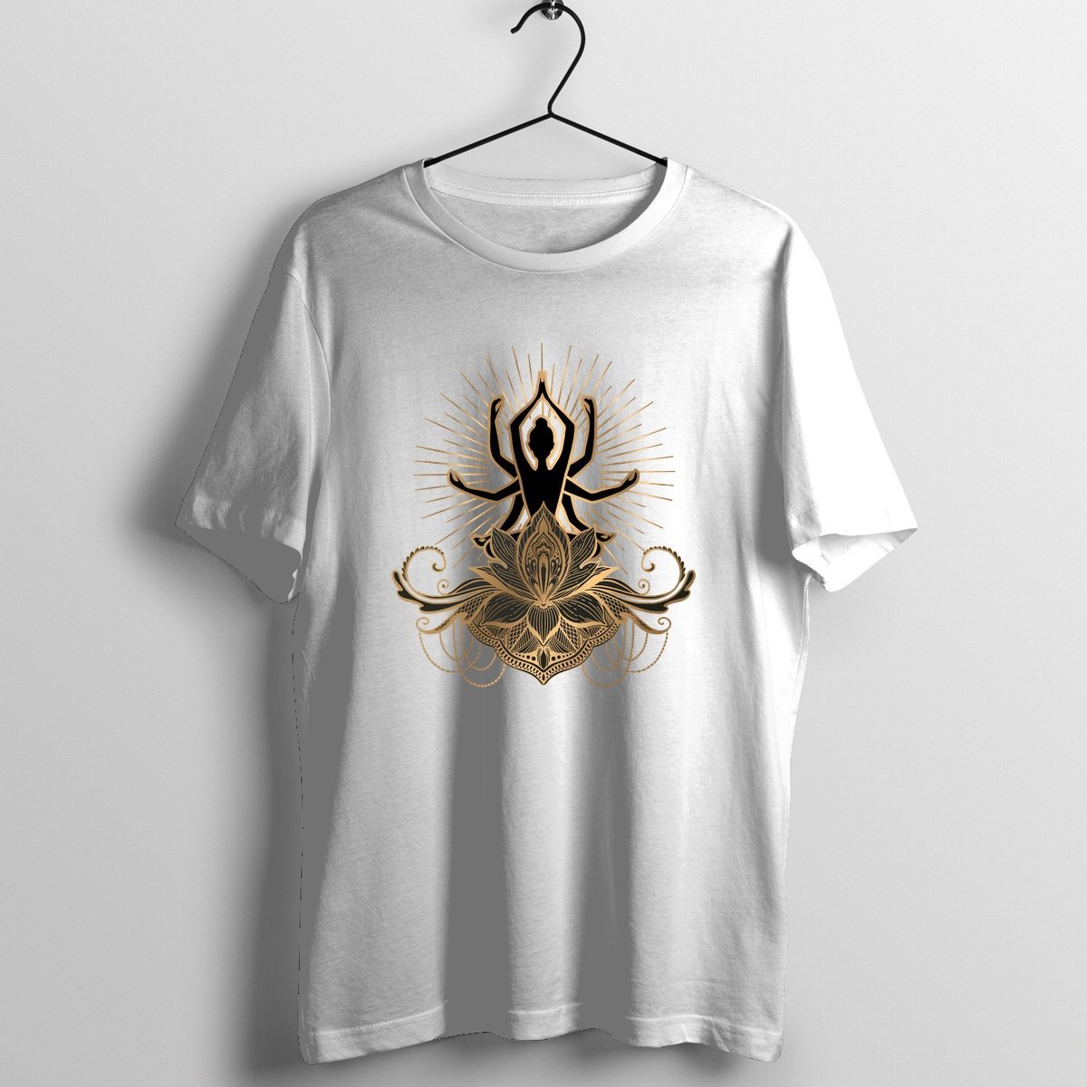 Meditation Power - Official Bhakti Music Merchandise Graphic T-Shirt Mockup (BA-BHAKTI-1005)