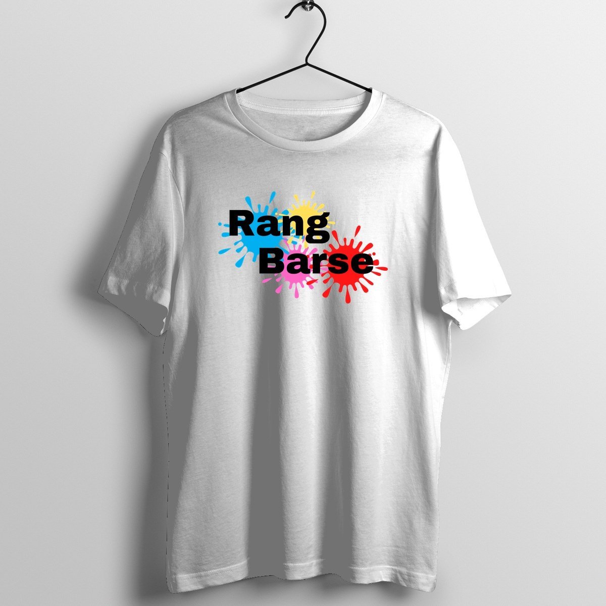 Rang Barse - Official Bhakti Music Merchandise Graphic T-Shirt Mockup (BA-BHAKTI-1008)