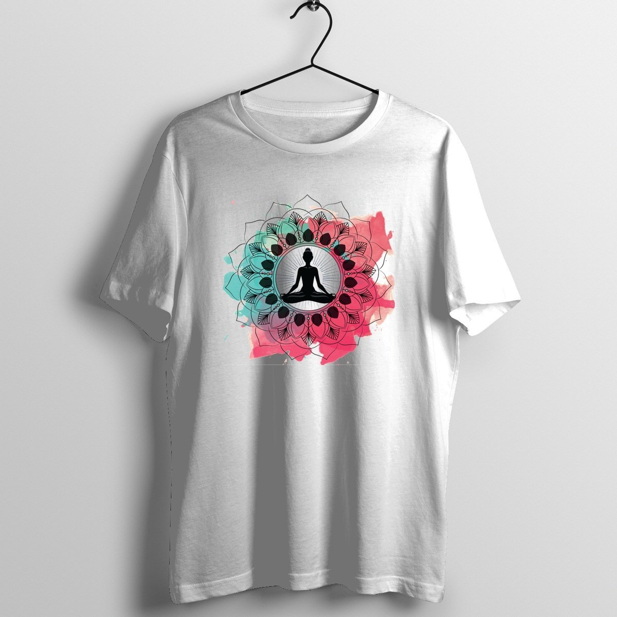 Yoga - Official Bhakti Music Merchandise Graphic T-Shirt Mockup (BA-BHAKTI-1013)