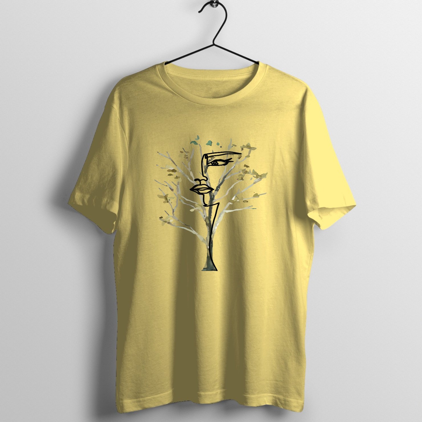 Lady Tree on Almond T-Shirt