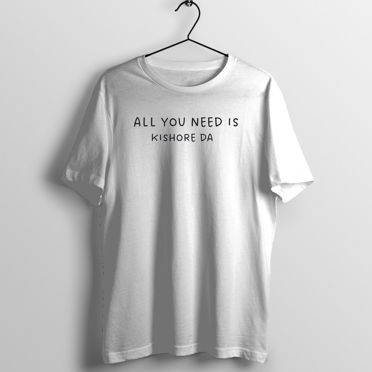 Kishore Da - Official Vocalists Music Merchandise Graphic T-Shirt Mockup (BA-VOCALIST-1005)