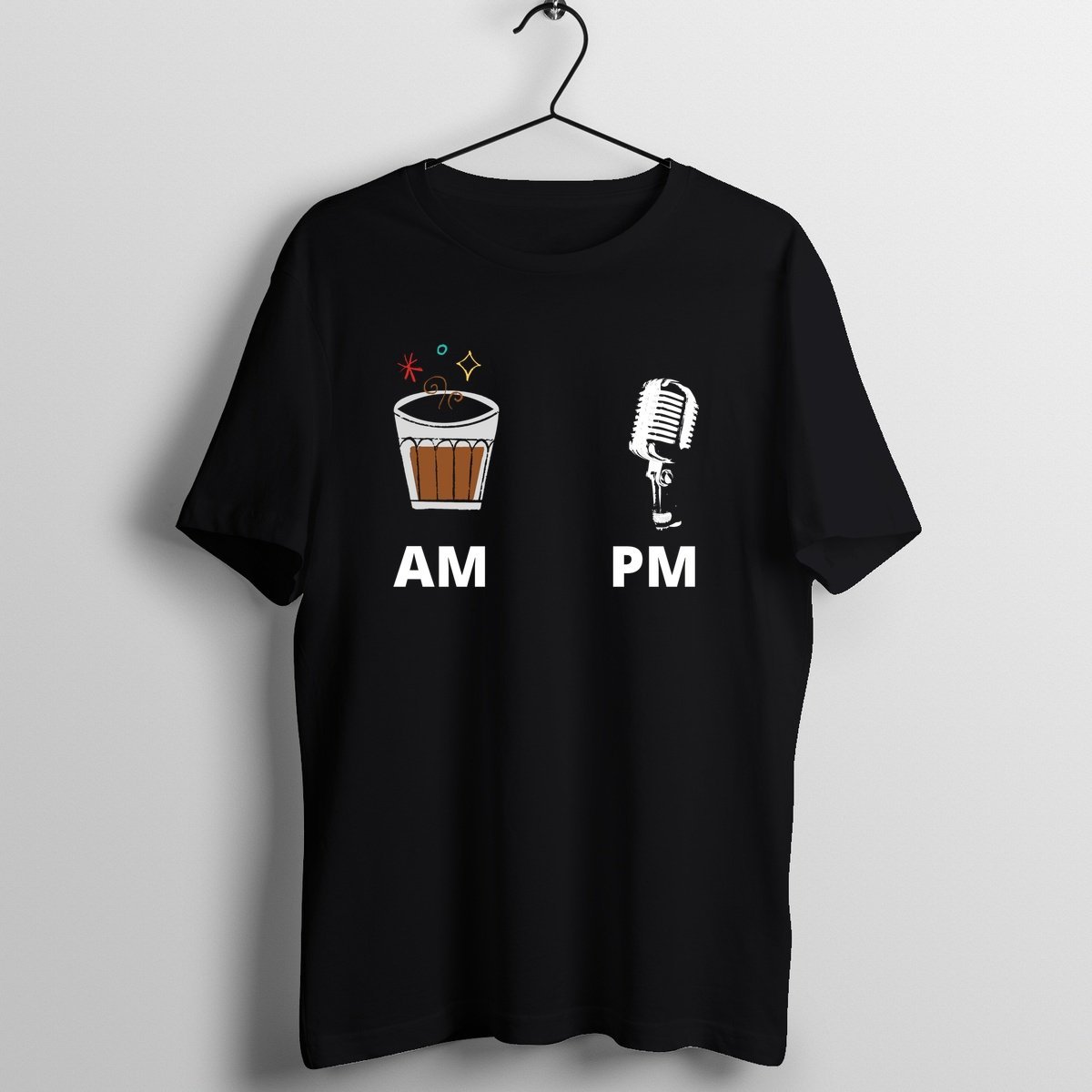 Mic Forever - Official Vocalists Music Merchandise Graphic T-Shirt Mockup (BA-VOCALIST-1007)
