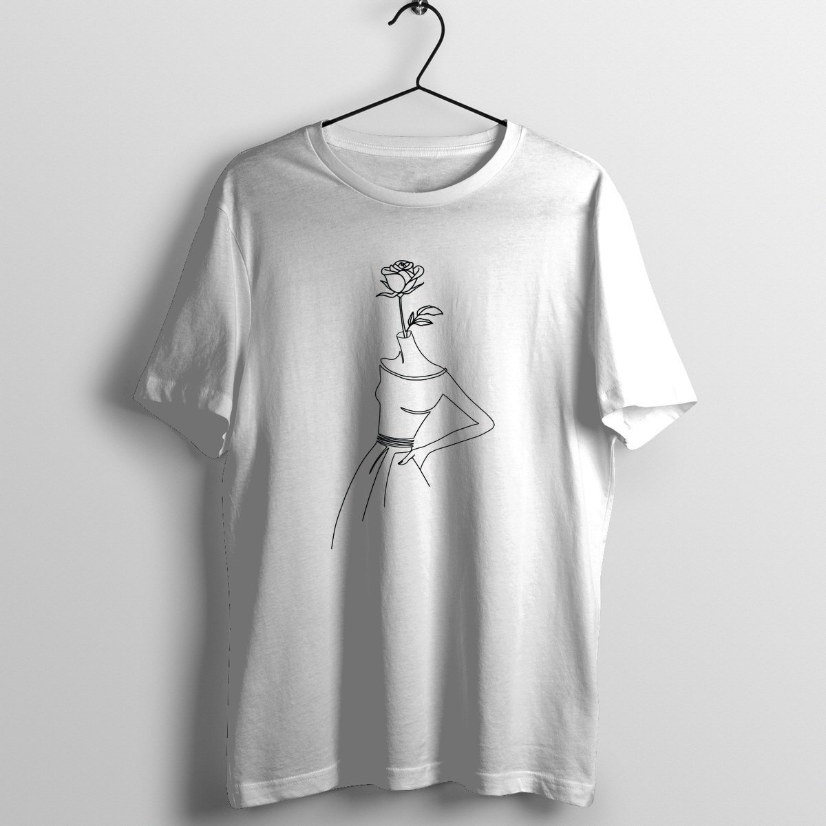 She Is Flower - Official Mind Trips Music Merchandise Graphic T-Shirt Mockup (BA-MINDTRIP-1093)