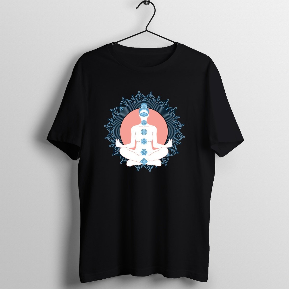 Meditate Yourself - Official Bhakti Music Merchandise Graphic T-Shirt Mockup (BA-BHAKTI-1004)