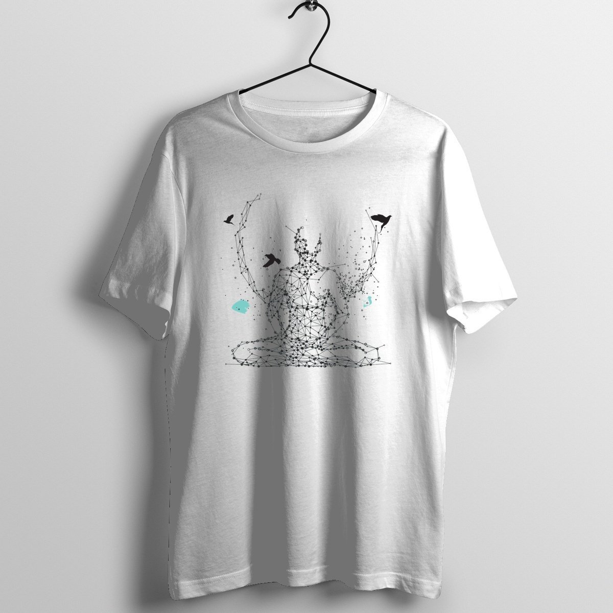 Yoga Inspired - Official Bhakti Music Merchandise Graphic T-Shirt Mockup (BA-BHAKTI-1010)