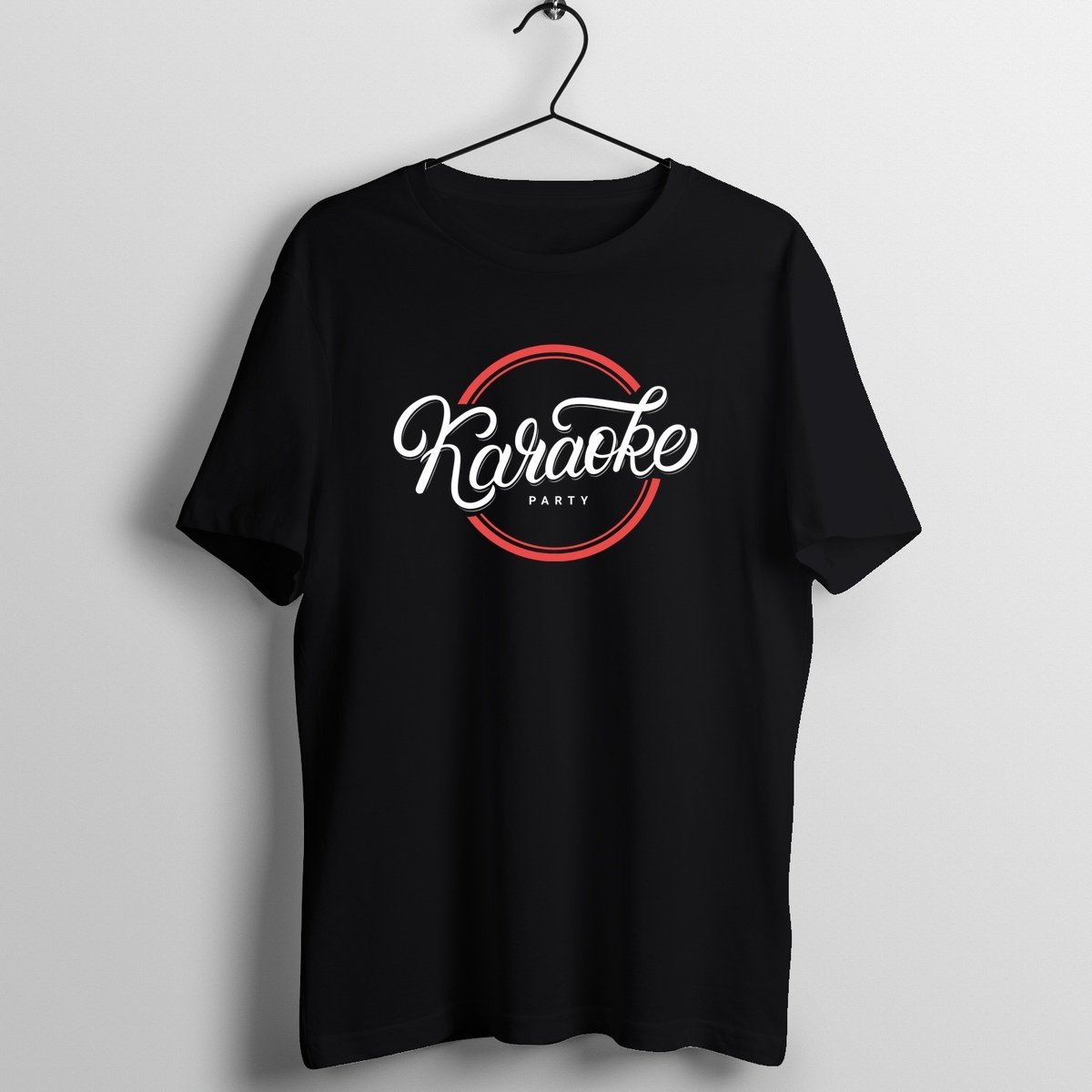 Karoke Night - Official Vocalists Music Merchandise Graphic T-Shirt Mockup (BA-VOCALIST-1004)