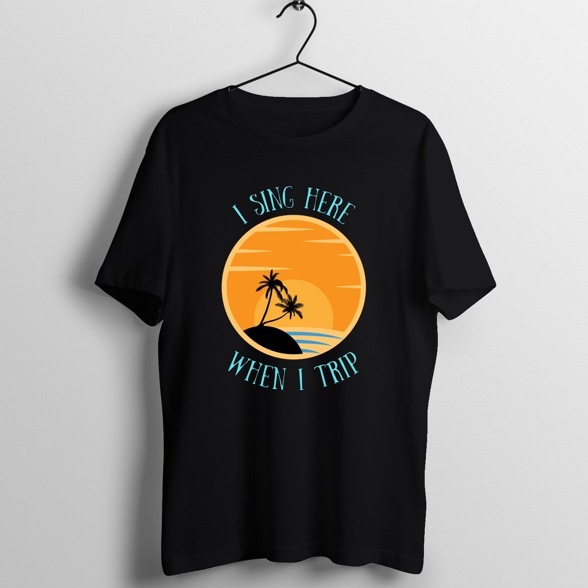 I Sing Here When I Trip - Official Vocalists Music Merchandise Graphic T-Shirt Mockup (BA-VOCALIST-1003)